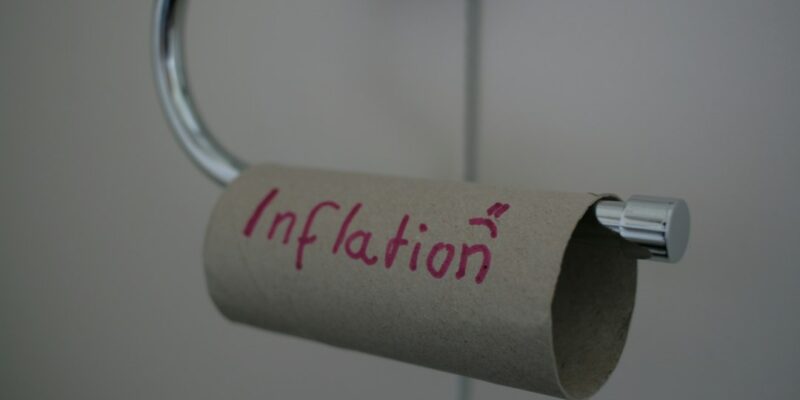 a roll of toilet paper
